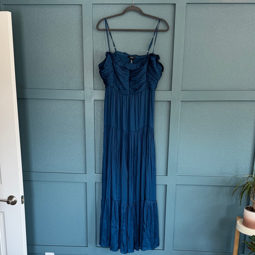 Aqua Deep Blue Maxi Dress
